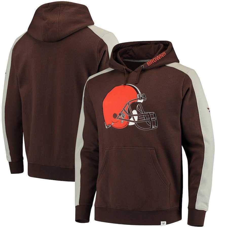 Men's Cleveland Browns NFL Pro Line by Fanatics Branded Iconic Pullover Hoodie Brown,We sell and wholesale Men's Cleveland Browns NFL Pro Line by Fanatics Branded Iconic Pullover Hoodie Brown on line form chian!